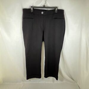 Betabrand Cosmo Lite Dress Yoga Pants - Black Cuffed Hem DPYP Size 1X Petite